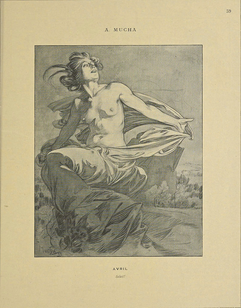 Alfons Mucha - Illustrazioni per la rivista Cocorico 3